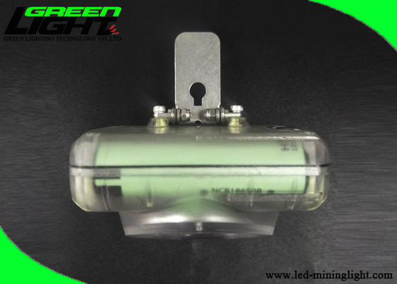 15000lux Compact LED Miners Cap Lamp IP67 Wasserdichtes transparentes ABS mit OLED-Display