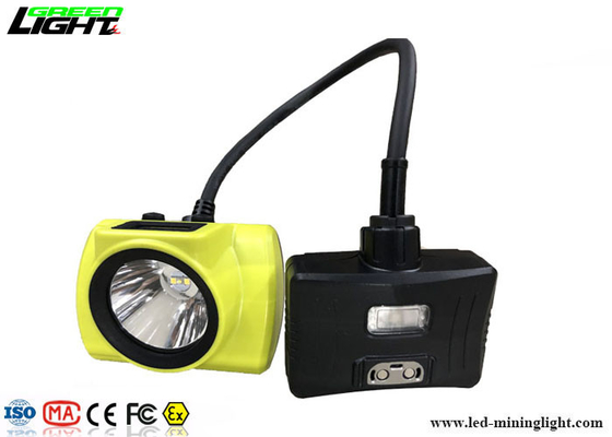 Halb kabelgebundene LED-Minenkappenlampe 18000 Lux 3,7 V Leichtgewicht mit Warnlicht
