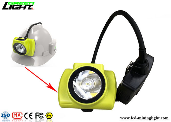 Halb kabelgebundene LED-Minenkappenlampe 18000 Lux 3,7 V Leichtgewicht mit Warnlicht