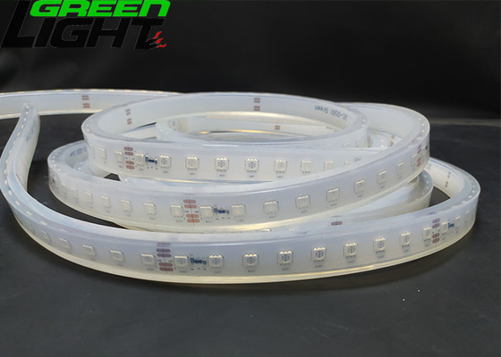 1100LM IP68 imprägniern geführte Streifen-Lichter 15W 110V Antialkali-SMD5050 Silikon-Material