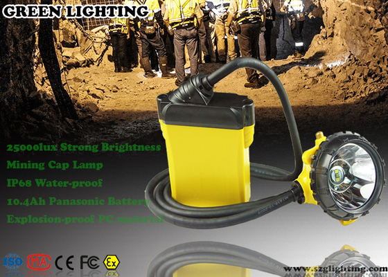 Bergmann der Kohlen-10.4AH Hard Hat Light schnürte Art 25000 Lux Strong Brightness