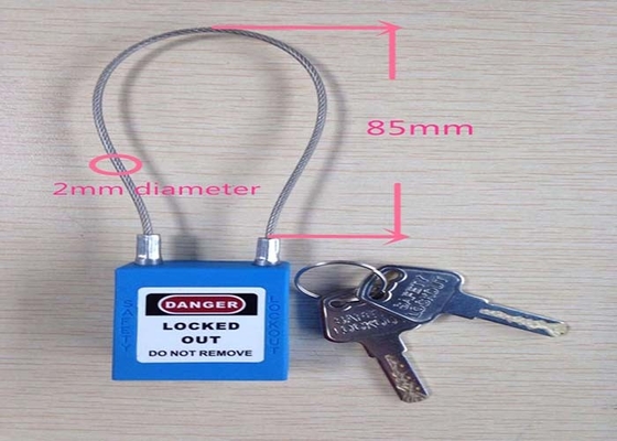 Sicherheits-Ausrück-Vorhängeschlösser 2 Millimeter Edelstahl-Kabel-38 Millimeter * 45 Millimeter * 20 Millimeter-Größe