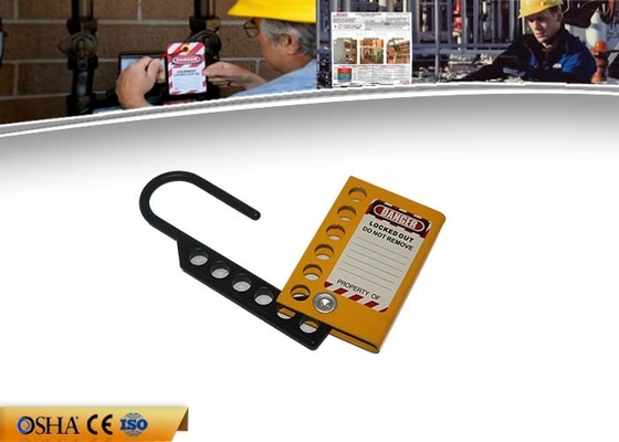 50 * 116 Vorhängeschloss-Fessel starke 5 Millimeter Millimeteraluminiumausrück Tagout-Haspe-6pcs