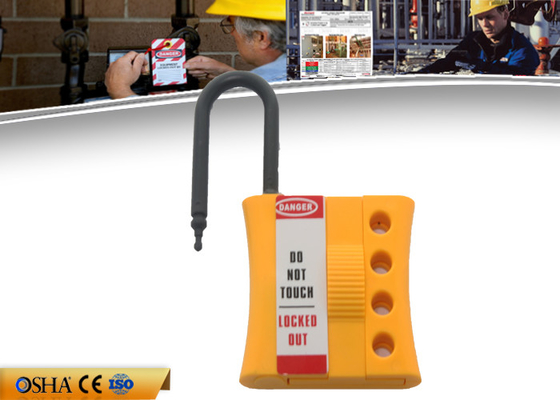 ZC-K46 neue nicht leitfähige Nylon-Locknshackle 6mm Ausrück HASPE, gelbe HASPE