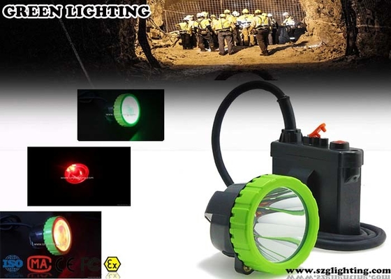 50000 Lux Led Headlamp Rechargeable, 4 Farbbeleuchtungs-Bergmann-Kopfleuchte