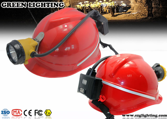 Atex genehmigte Wasser-Beweis IP68 3.7V 6.8Ah CREE Halb-schnürte LED-Bergbau-Licht