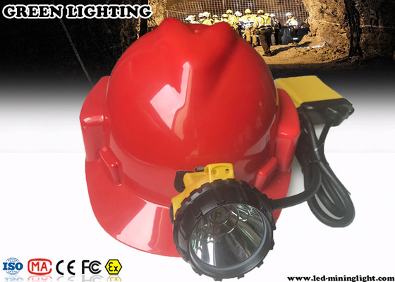 Untertagebergmann Cap Lamp, wieder aufladbarer LED-Scheinwerfer 3W 10.4Ah mit Warnlicht