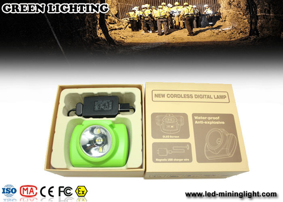 Oled zeigen alle in einer Cree Led Cap Lamp, super helle Kohlenlichter mit PAS-Zweck an
