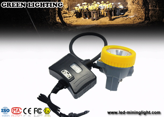 Wieder aufladbarer wasserdichter Bergmann-Scheinwerfer der Kohlen-IP68, 10000 Lux CREE LED Bergbaukopfleuchte