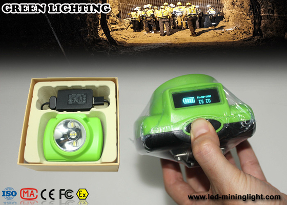 PC + ABS Cree Led Cordless Mining Lights mit PAS-Zweck, OLED-Schirm