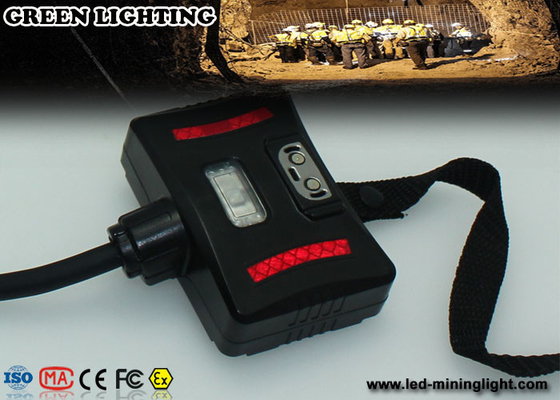 Wasserdichte Bergbaukappen-Lichter 28000 Lux-3W IP68 mit Warnlicht-Batterie-Kasten