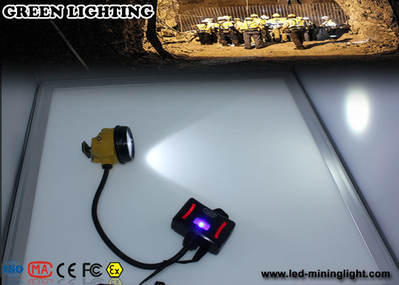 Wasserdichte Bergbaukappen-Lichter 28000 Lux-3W IP68 mit Warnlicht-Batterie-Kasten