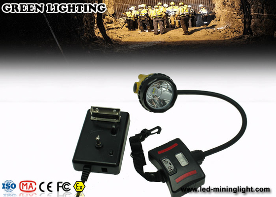 Wasserdichte Bergbaukappen-Lichter 28000 Lux-3W IP68 mit Warnlicht-Batterie-Kasten