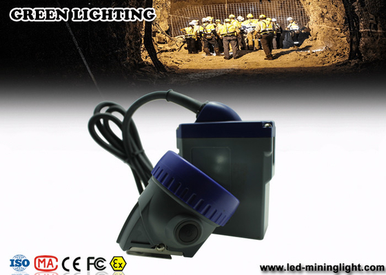 Messingbergmann-wieder aufladbarer geführter Scheinwerfer der Batterie-6.6Ah mit blauer PC Einfassung 10000lux Haupt-LED