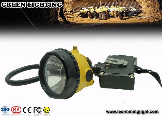 6.8Ah wieder aufladbares Li - Ion Battery Miners Helmet Lamp mit 15000 Lux Brightness