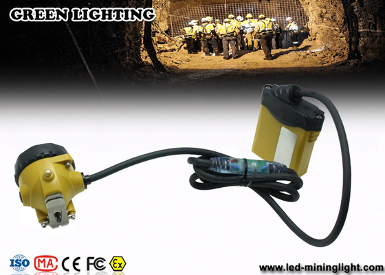 25000 Lux Waterproof LED Bergbaulicht mit dem Warnen des roten Lichtes auf Kabel