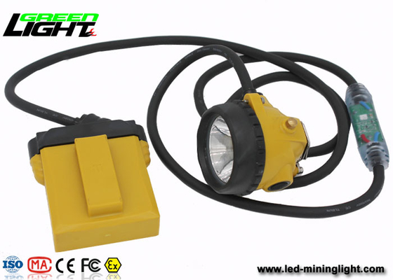 Explosionssichere Grubenlampe IP 68 LED mit Sicherheits-Kabel-Licht, 28000 Lux Miners Cap Lamp