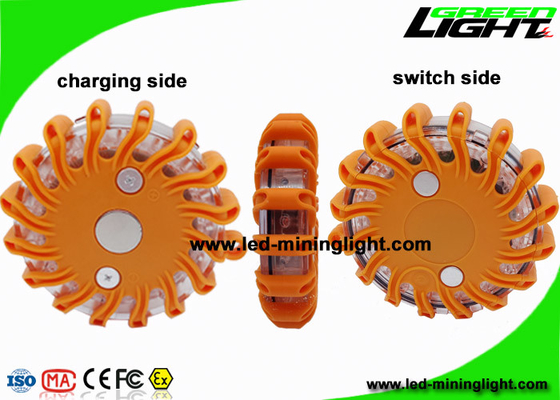 Wieder aufladbare Amber Led Road Flares Emergency-Diskette, blinkendes warnendes Leuchtfeuer des super hellen langlebigen Gutes
