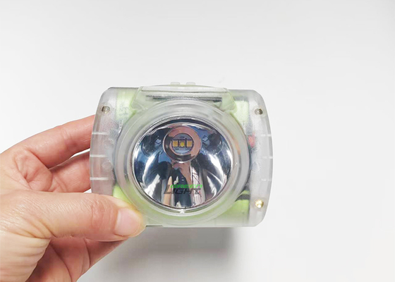 Explosionssichere Led-Strahllose Bergbauleuchte Wiederaufladbare IP68 Bergarbeiterkappenlampe 25000Lux mit OLED-Bildschirm