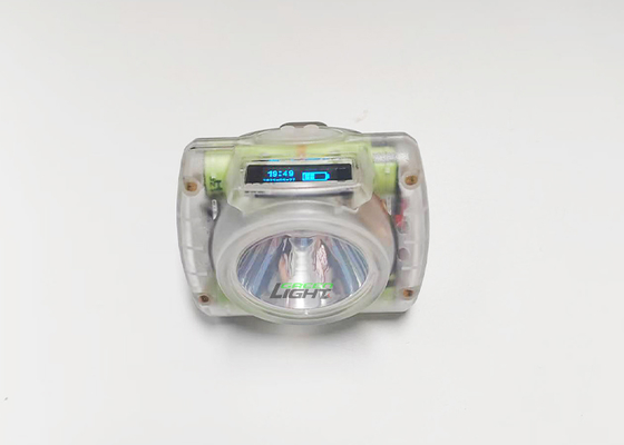 Schlagfeste OLED-Bildschirm Schnurlose LED-Helmlampe 7AH 15000lux Kohlebergbau-Leuchte IP68 Wasserdicht