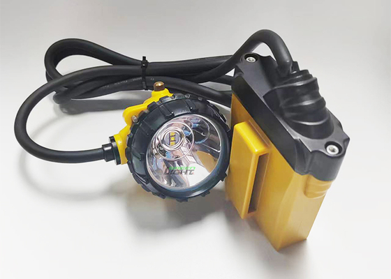 25000 Lux Untertage-Kohlenbergbaulicht Wiederaufladbare Led-Bergbauleiterkappenlampe 10,4Ah mit Ladegerät