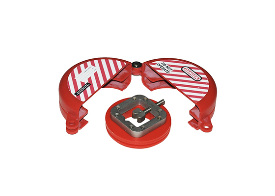 Rotfarbene Torventilverriegelung für 25 mm-330 mm Ventil, Standard-Torventilverriegelung aus ABS-Material