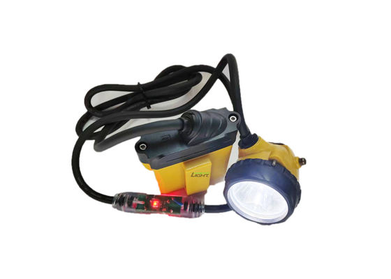 25000lux Led Miner Safety Cap Lamp 10,4Ah Wiederaufladbare SAMSUNG Batterie Miner Cap Lamp mit blinkendem Warnlicht