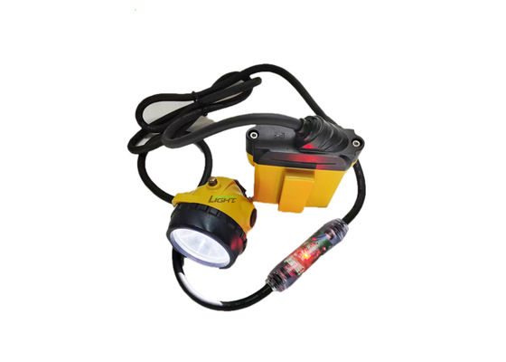 25000lux Led Miner Safety Cap Lamp 10,4Ah Wiederaufladbare SAMSUNG Batterie Miner Cap Lamp mit blinkendem Warnlicht