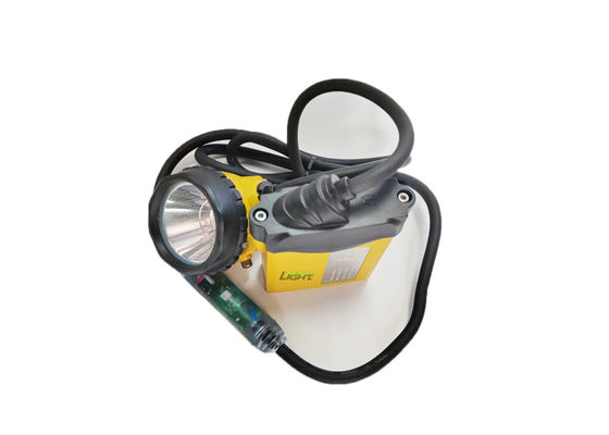 10,4 Ah wiederaufladbare Li-Ion-Batterie-Grubenhelm-Lampe IP68 wasserdichte 3W Bergbau-Kopfkappe mit SOS-Licht