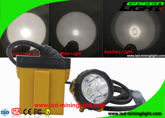 25000 Lux Waterproof Safety Coal Led-Bergmann-Kopfleuchte mit Kabel-Blitzlicht