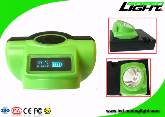 USB, das 13000lux LED Bergbau hellen PC Schirm der Strahln-Sicherheits-OLED mit Druckknopf auflädt