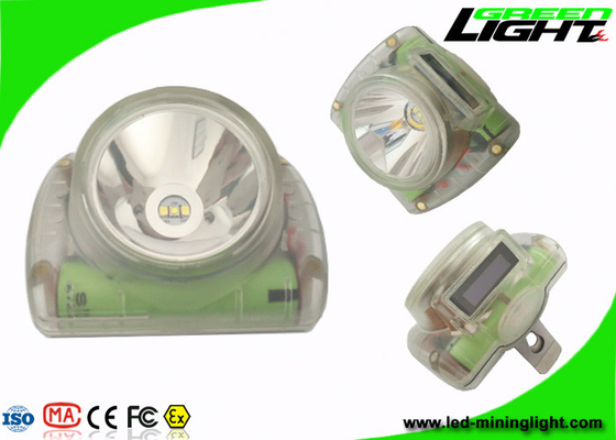 imprägniern drahtlose Bergbau-Kopfleuchten IP68 13000lux LED USB, das mit OLED-Schirm auflädt