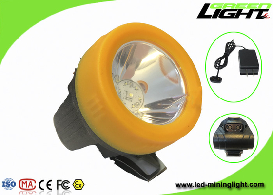 3.7V wieder aufladbare Lichter des Schutzhelm-LED, Bergmann-Kopfleuchten drahtloses ABS Material