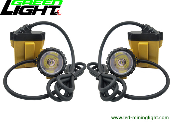 25000 beleuchtende Aluminiumschale Lux Corded Miners Cap Lamps 10.4Ah mit perfekter heller Stelle wasserdichtes IP68