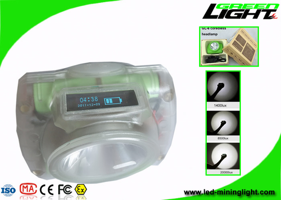Kleiner wieder aufladbarer LED-Bergbau-Licht PC materielle 13000lux 14-16hours Arbeitszeit