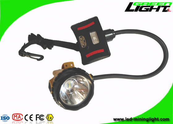 392g leichter Halb-geschnürter der Kopfleuchte-IP68 wasserdichter LED hoher Strahl Bergbau-des Scheinwerfer-15000Lux 1.7W flammhemmend