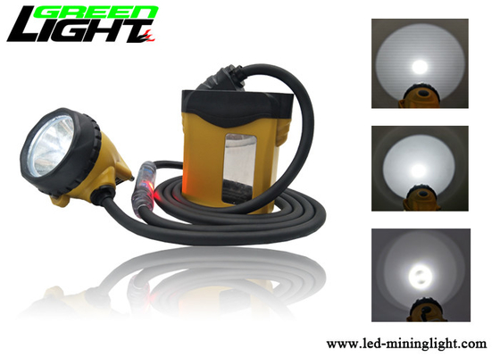 Bergmann-Scheinwerfer der Kohlen-3W, Bergmann-Kopfleuchte-Kabel-Rückseiten-Warnlicht 25000lux 10.4Ah