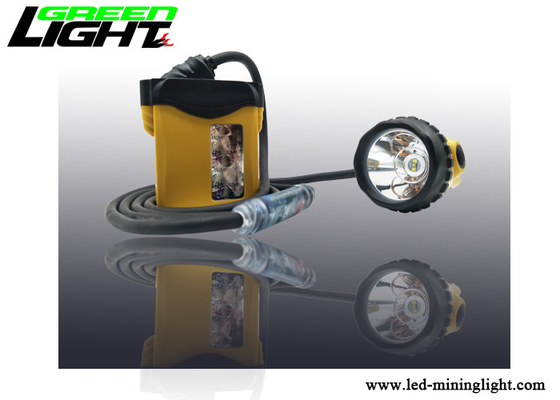 Bergmann-Scheinwerfer der Kohlen-3W, Bergmann-Kopfleuchte-Kabel-Rückseiten-Warnlicht 25000lux 10.4Ah