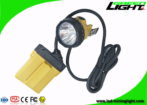 Bergbaukappe 10.4Ah IP68 beleuchtet 25000 Lux Minig Corded Cable With Warnung der geringen Energie