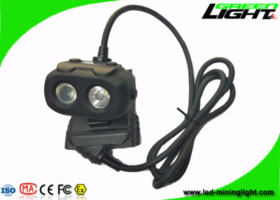 Bergbau-Kappe des Doppelstrahln-LED beleuchtet Batterie antistatisches Matetial 15000lux 10.4Ah Panasonic
