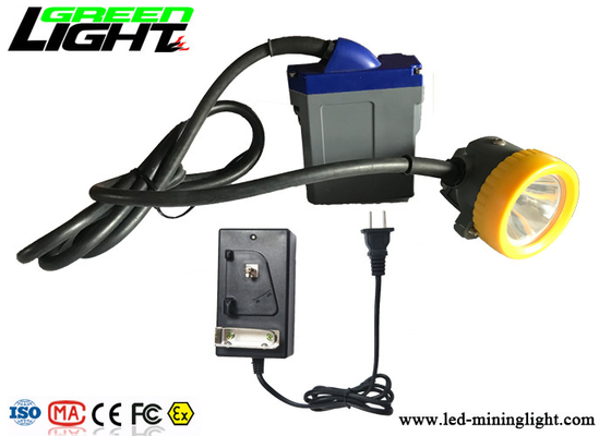 Geschnürter wieder aufladbarer Bergmann-Scheinwerfer 15000lux 3W Cree Led With 6.6Ah Li - Ion Battery