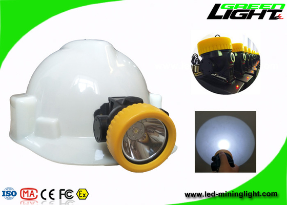 Wieder aufladbares Helligkeit IP68 wasserdichtes ABS Material der Bergmann-Schutzhelm-Lampen-5000lux