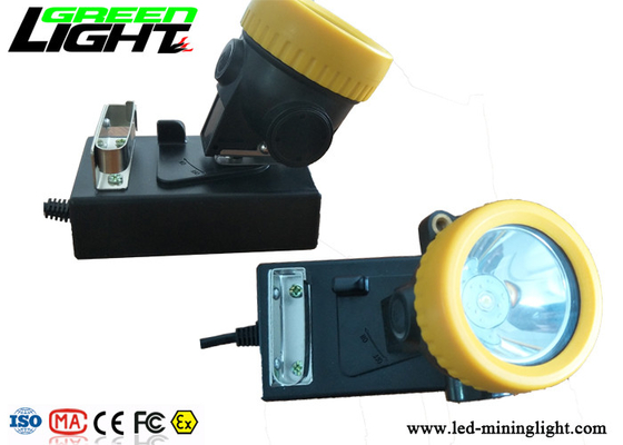 Wieder aufladbares Helligkeit IP68 wasserdichtes ABS Material der Bergmann-Schutzhelm-Lampen-5000lux