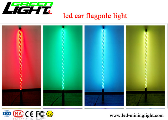 FernWarnlicht RGB buntes IP67 des prüfer-1.8m LED imprägniern flexiblen Polen