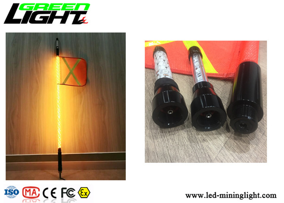 FernWarnlicht RGB buntes IP67 des prüfer-1.8m LED imprägniern flexiblen Polen