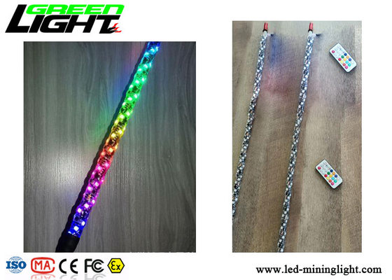 FernWarnlicht RGB buntes IP67 des prüfer-1.8m LED imprägniern flexiblen Polen