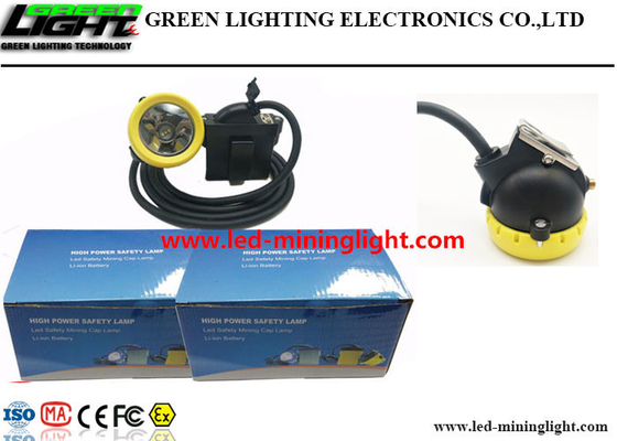Leichtes Lithium Ion With Silicon Button Cap der LED-Bergmann-Kopfleuchte-10000lux 7.8Ah