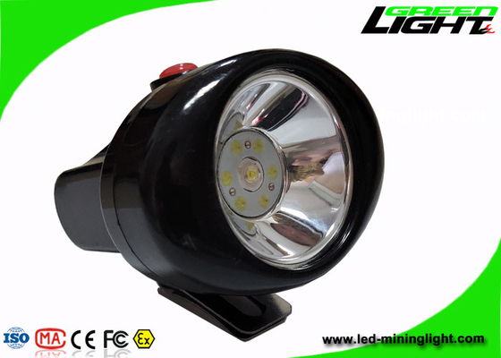 Leichte Bergbaukappe beleuchtet 4000 Lux Plug - bei der Aufladung mit Sturzhelm-Klammer