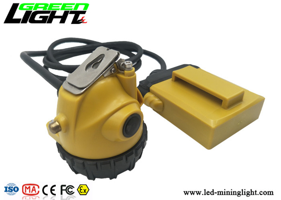 Der tragbare 25000 Lux Rechargeable LED Scheinwerfer, 10.4Ah schnürte Bergbaukopfleuchte IP68