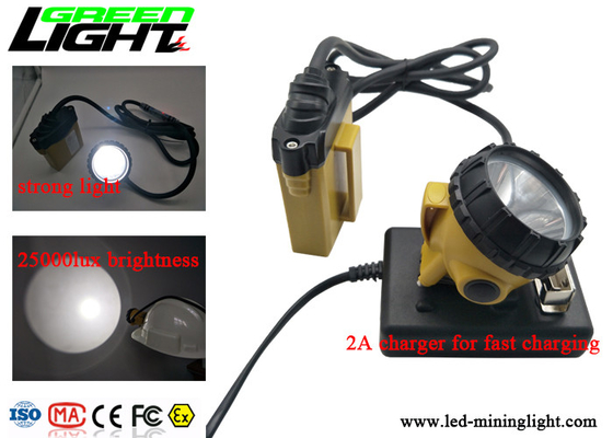 Draht-Kappe geführte Grubenlampe 25000lux Afety, hohe Intensitäts-helles blinkendes Kappen-Licht